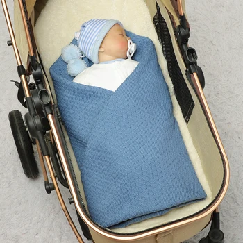 Детское одеяло для новорожденных от 0 до 3 месяцев, вязаное полотенце для детской коляски, летние пеленки, детская накидка для мамы, детское покрывало для кровати