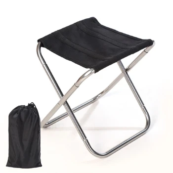 Портативный складной стул для кемпинга на открытом воздухе, алюминиевый Складной стул для рыбалки, табурет 094C