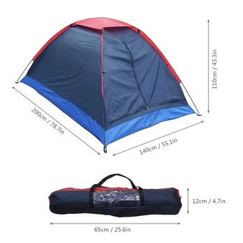 Походная палатка для 2 человек, палатка для зимней рыбалки, палатки для походов на открытом воздухе с сумкой для переноски 200x140x110 см