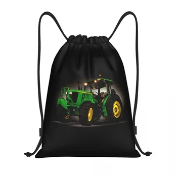 Изготовленные на заказ сумки с завязками на тракторе для покупок, рюкзаки для йоги, мужские Женские спортивные сумки для спортзала
