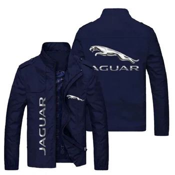 Логотип автомобиля Jaguar, летняя новая мужская куртка-бомбер, повседневная модная уличная ультратонкая спортивная солнцезащитная одежда на молнии 바람막이