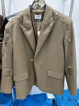 DC6598 Модные мужские пальто и куртки 2023, подиум, роскошный известный бренд, европейский дизайн, стиль вечеринки, мужская одежда