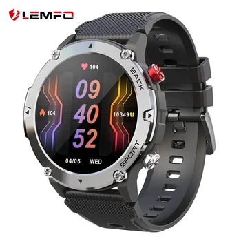 LEMFO LF26 Max Смарт-часы мужские Bluetooth Call Smartwatch 2023 Водонепроницаемый Монитор здоровья 360 HD 15 дней в режиме ожидания Часы для мужчин
